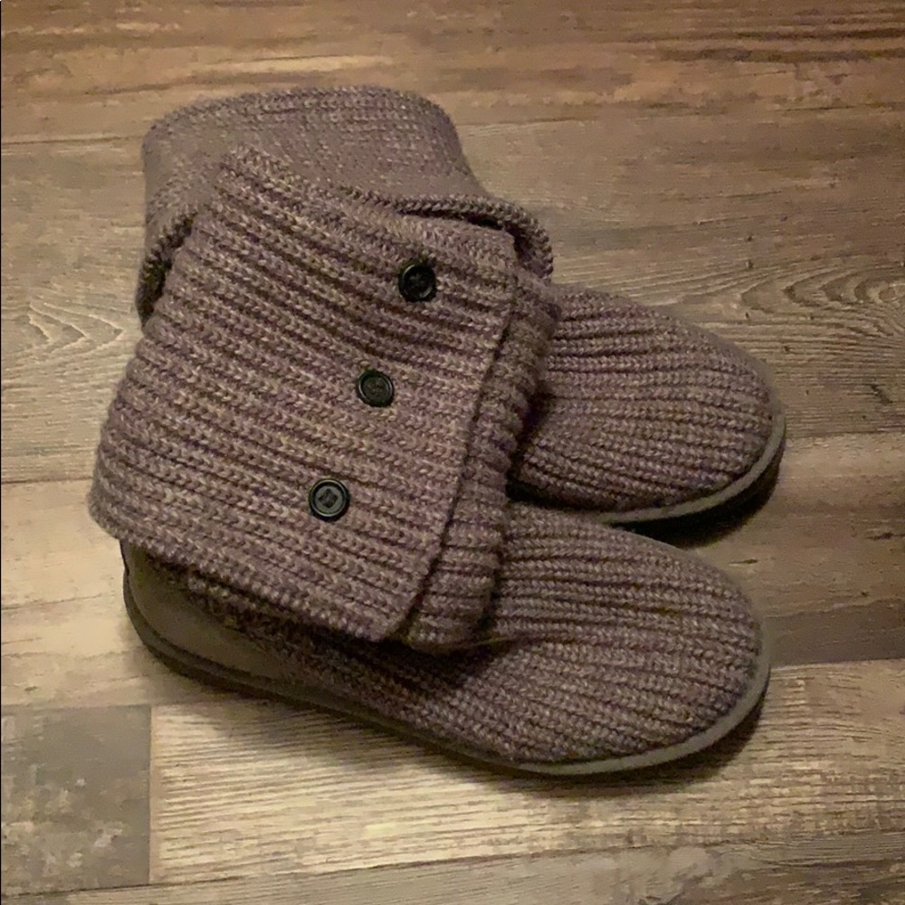 UGG® Classic Cardy Button Detailed Knit Boots